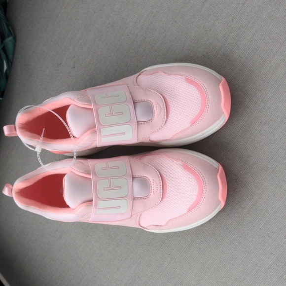 UGG LA FLEX PINK/WHITE Slip On SNEAKER Size‎ 7 New - Picture 2 of 7